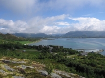 Norwegen: CP Bjørnvika Natursenter - Blick vom Berg 1
