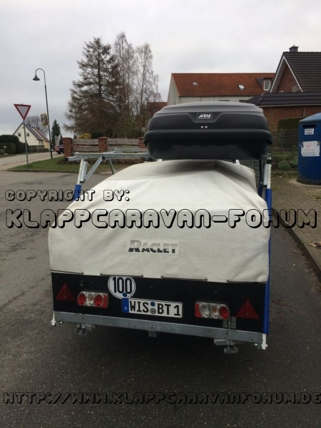 Rückansicht Cheroky mit Eigenbau Träger