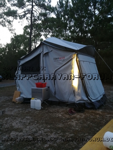 Vorabend der Abreise-teilaufbau