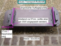 Transport/Rollbrett für Rapido Confort, Record und Export