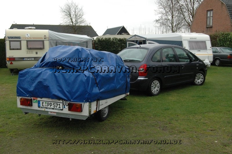 Fahrradtransport auf der Plane eines SK12 - Ankunft nach 250 km - 2
