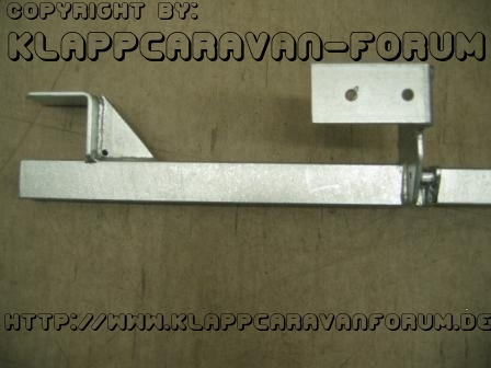 Eigenbau Radträgerhalter Heck Rapido 3