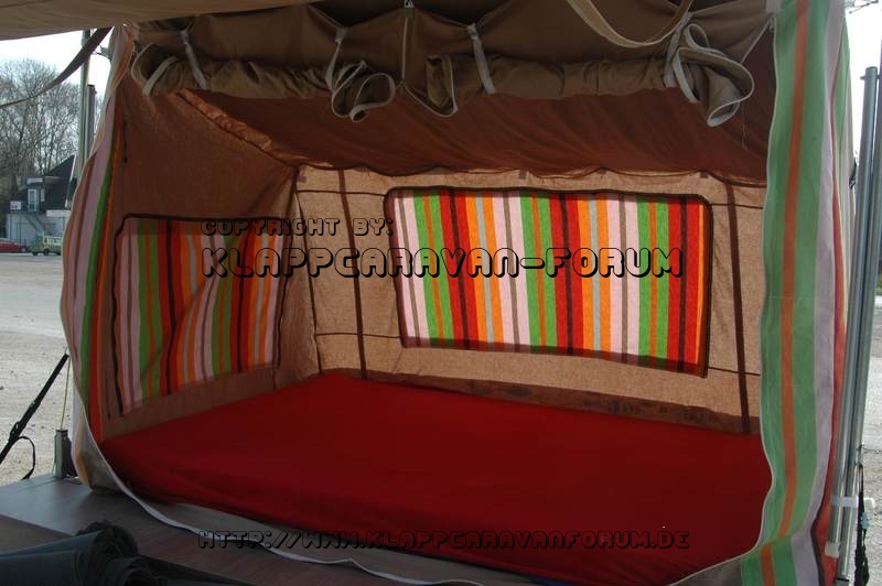 Innenzelt SK-Falter - Eigenanfertigung - Abdeckbare Gazefenster innen