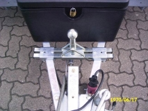 Fahrradträger vor Deichselbox - Kugelkopf