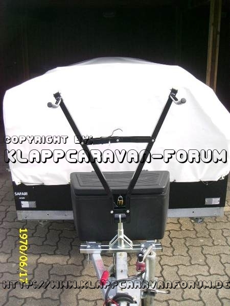 Fahrradträger vor Deichselbox - Kugelkopf mit Träger 1