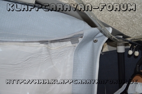 Schonung der Camplet Frontfenster
