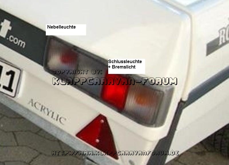 Rückleuchte Camp-let Royal 2011